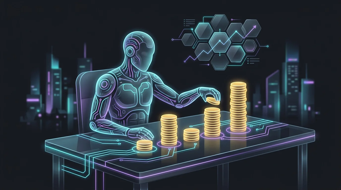 Person stacking different piles of gold coins to calculate the right emergency fund size based on job stability.