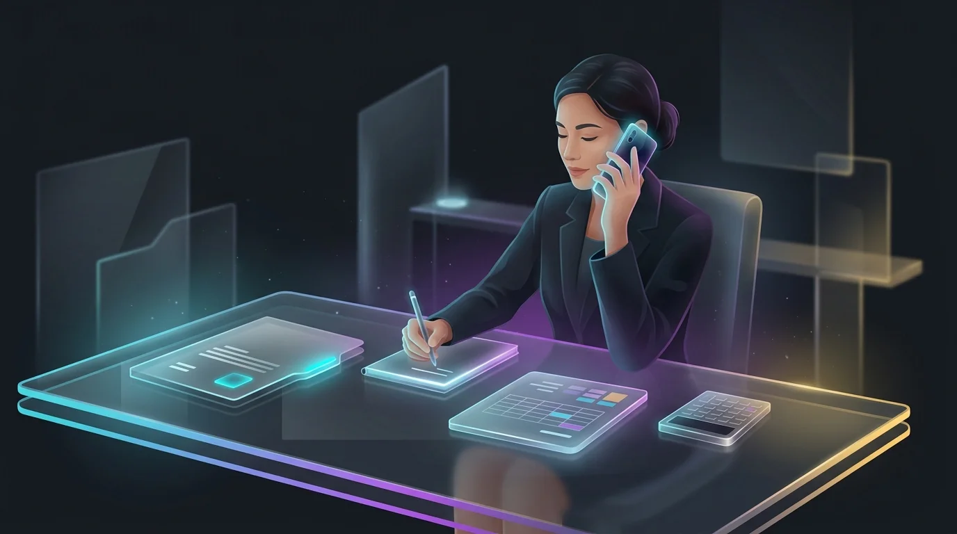 Person at a desk taking notes during a professional insurance claim negotiation call.