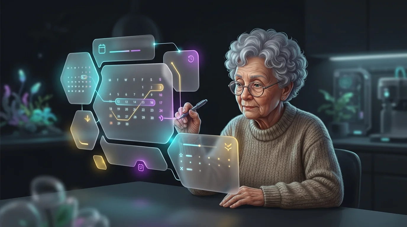 Senior tracking doctor appointments on a calendar to manage Medicare Supplement Plan N costs.