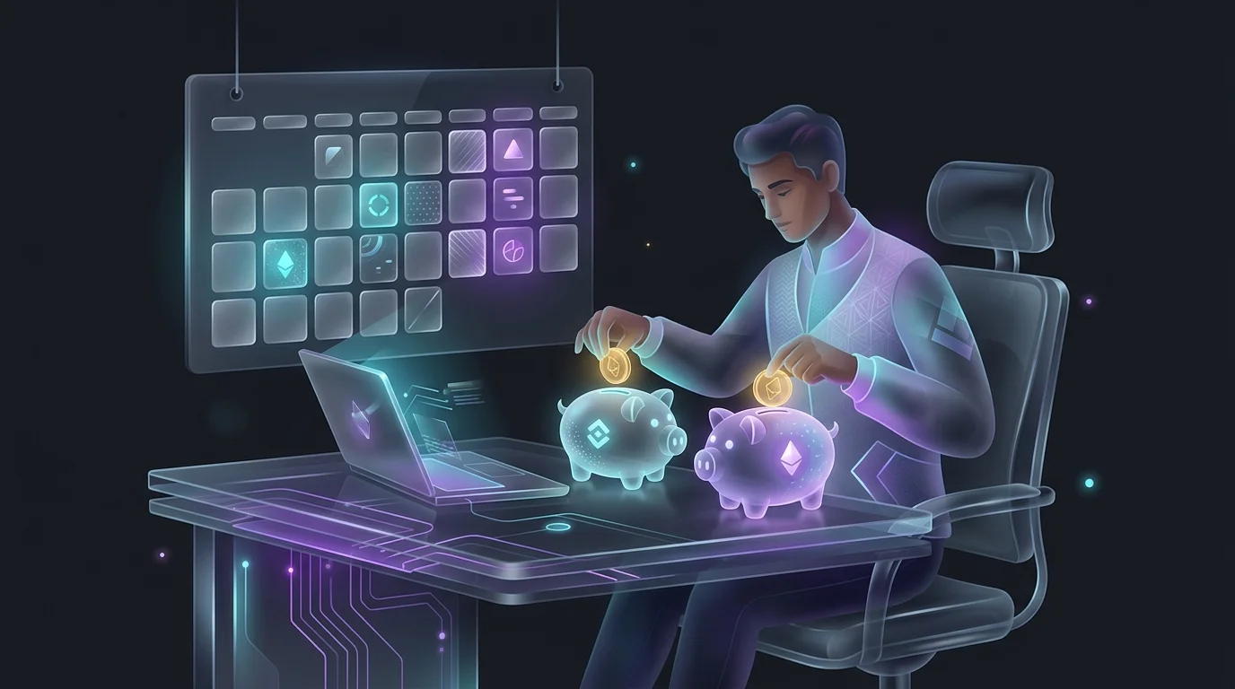 Freelancer sorting savings into Solo 401k and SEP-IRA piggy banks to build wealth as a gig worker.