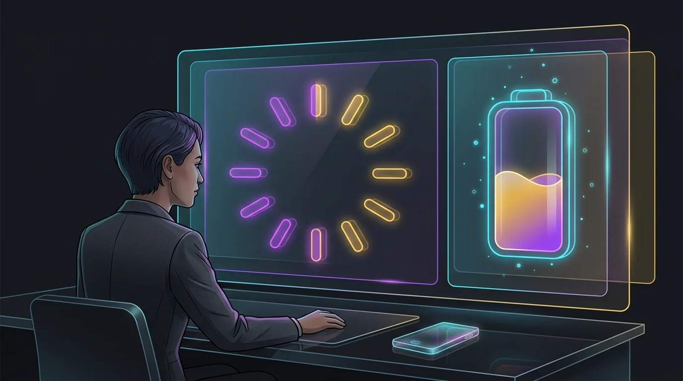 Startup founder analyzing a runway dashboard on AI accounting software to manage cash flow and capital burn.