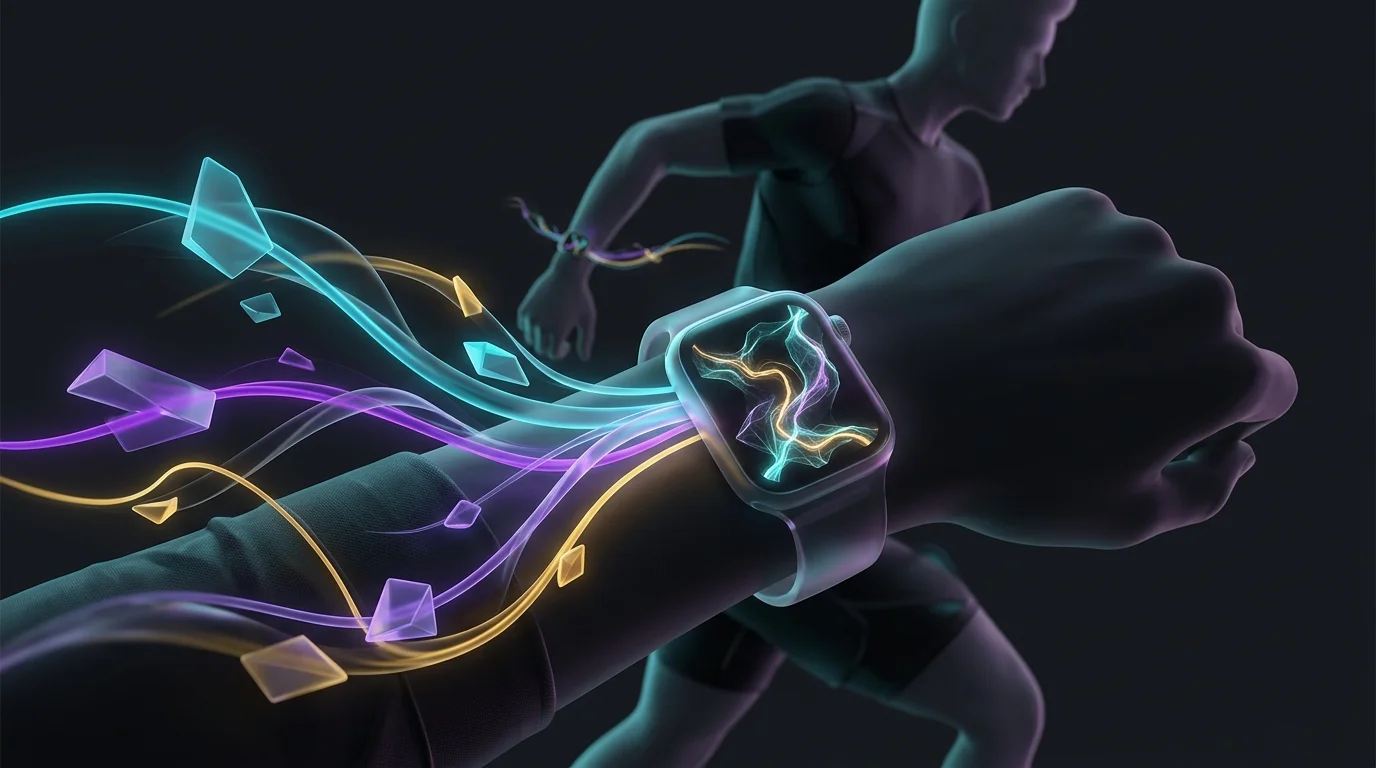 Smartwatch displaying a dynamic, adaptive training path for personalized AI run coaching.
