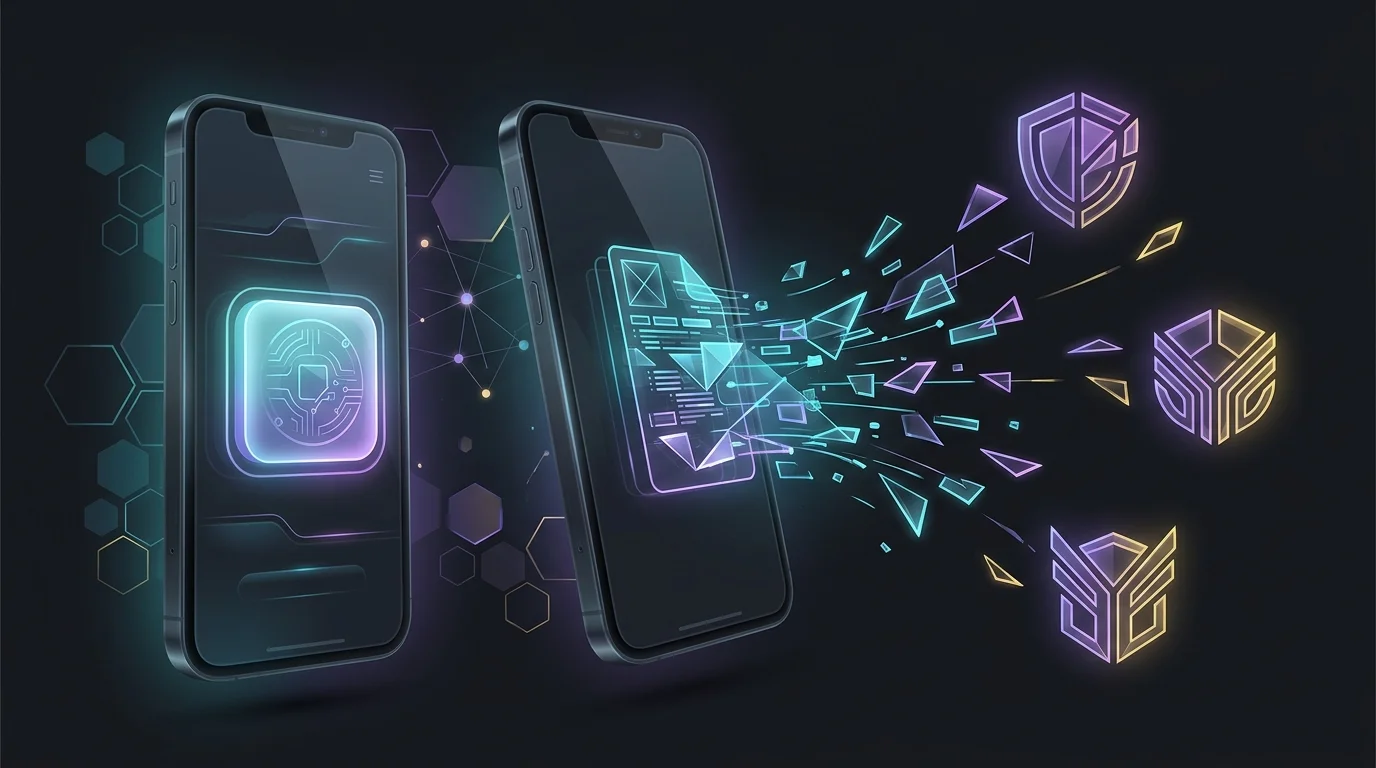 Smartphone showing a direct Jerry purchase compared to Insurify routing data to multiple insurance carriers.