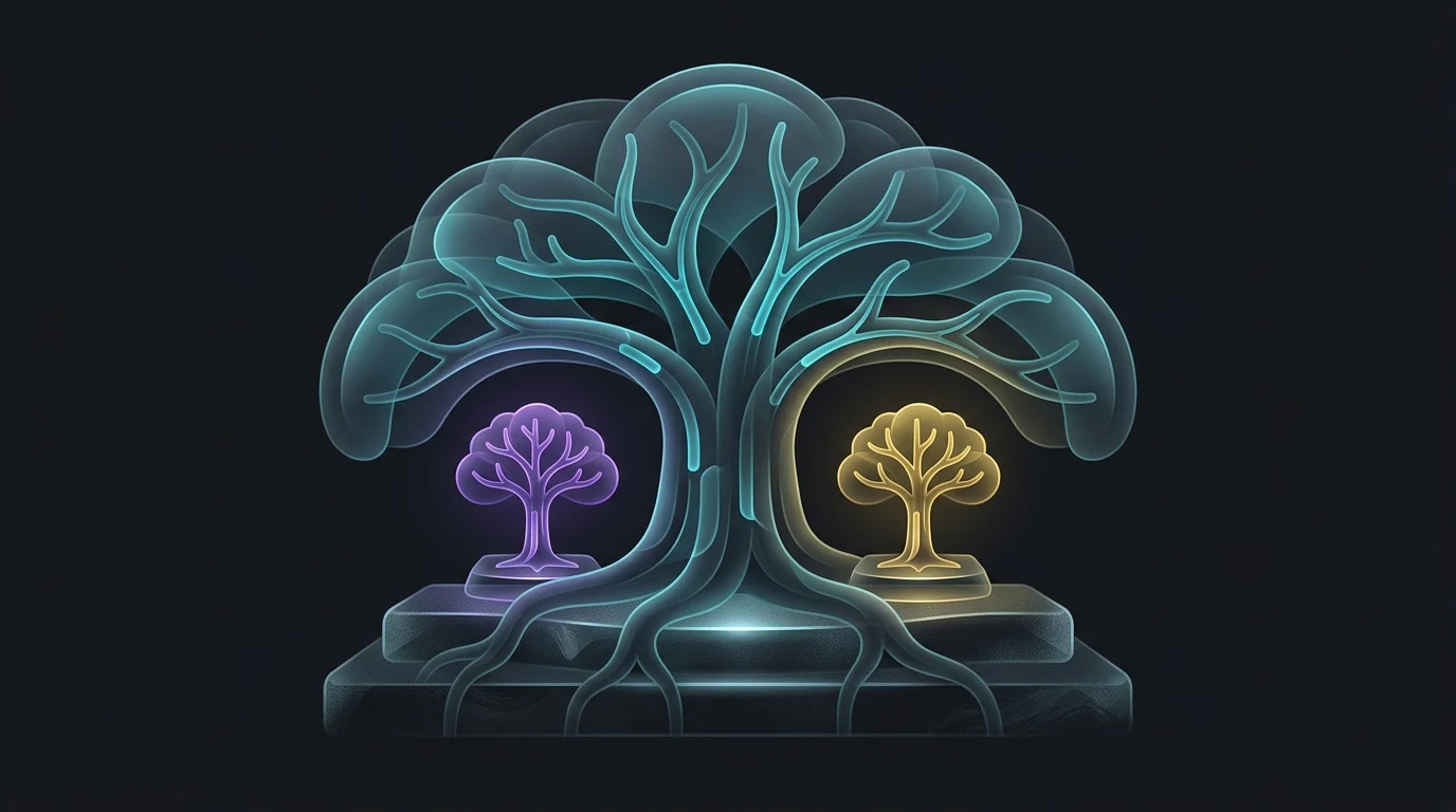 Sturdy oak tree representing MassMutual providing stability for two Haven Life insurance products.