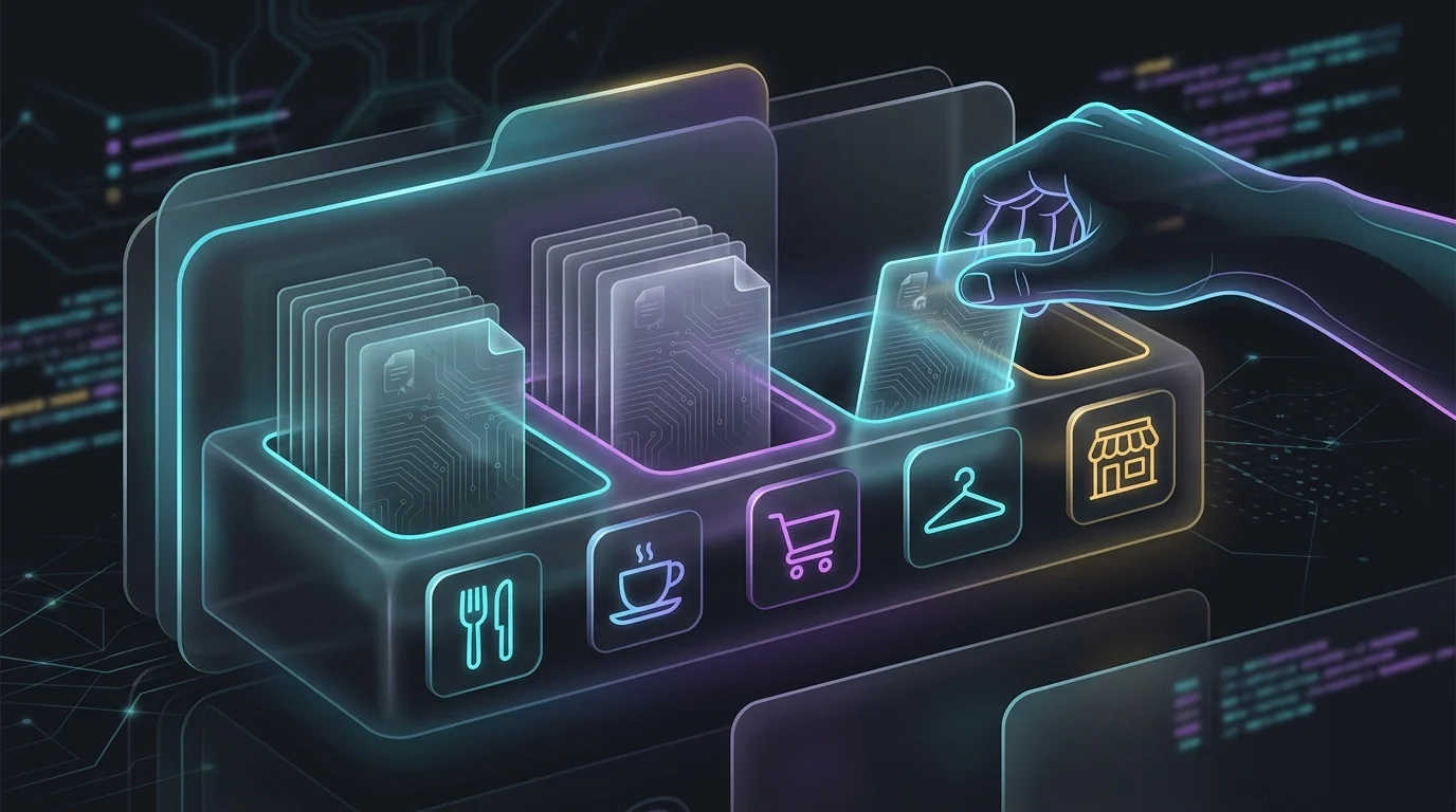 Hand sorting insurance applications into business-specific slots using Bold Penguin AI matching tools.