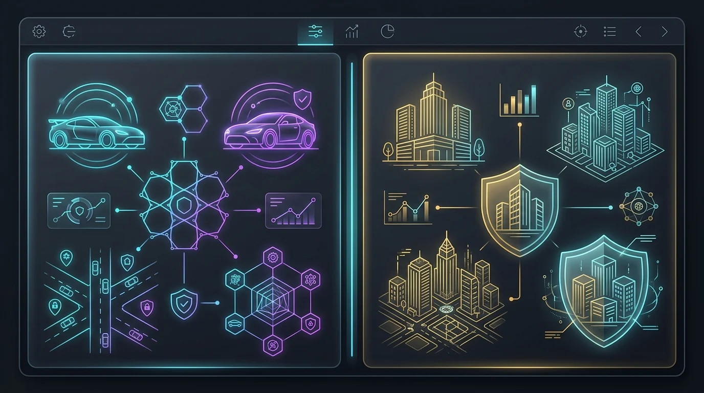 EZLynx insurance quoting tool dashboard displaying personal and commercial property policies side-by-side.
