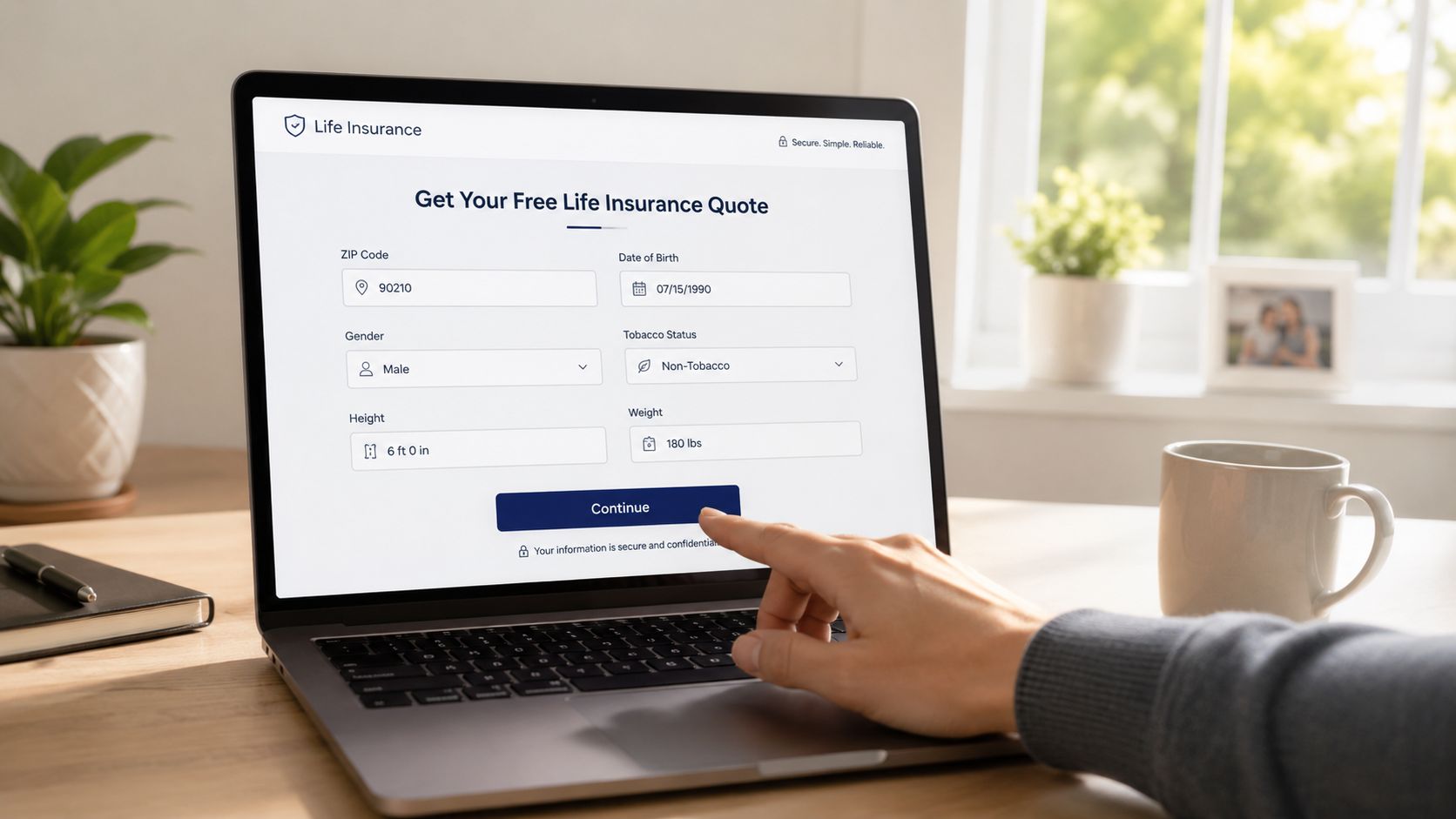 Screenshot from https://example.com/life-insurance-online-quote-form-screenshot.png